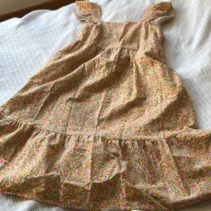 Ditsy yellow floral dress